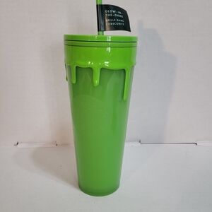 Glow-in-the-Dark Drip Tumbler - Bright Green